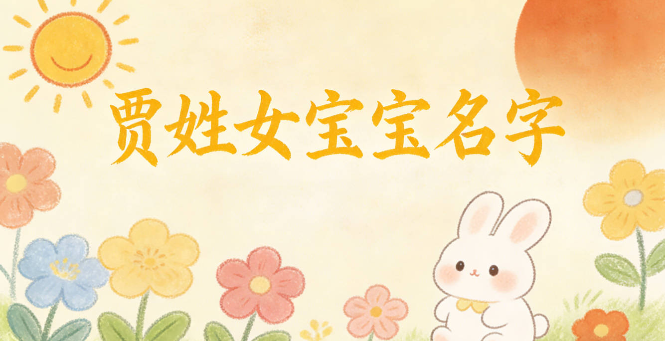 好听又好记的贾姓女宝宝名字