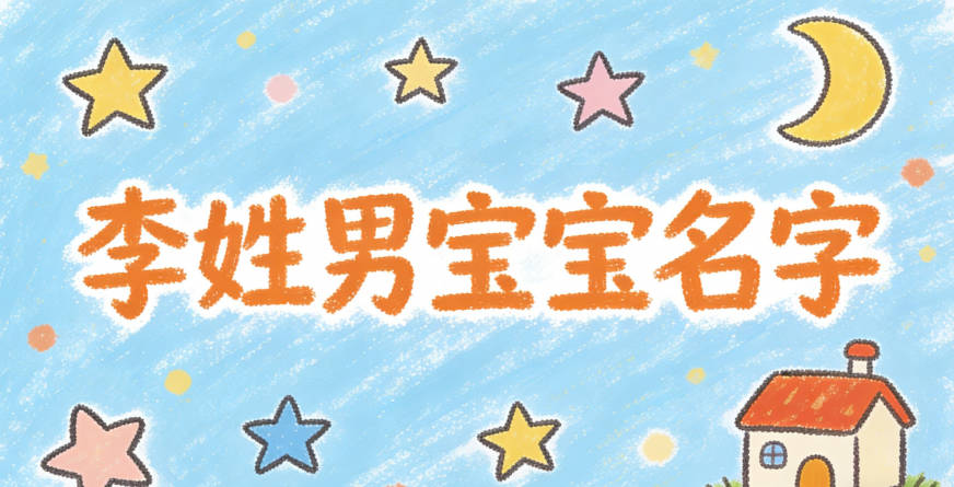 好听又好记的李姓男宝宝名字