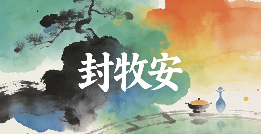 封牧安，牧代表亲近自然、勤劳踏实，安代表他们追求的平和生活
