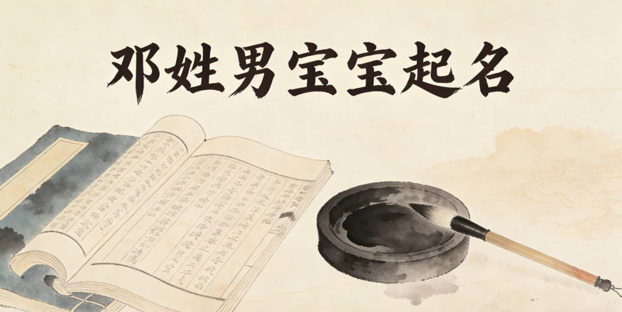 邓姓男宝宝起名寓意聪明才智