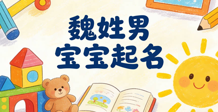 魏姓男宝宝起名寓意阳光开朗