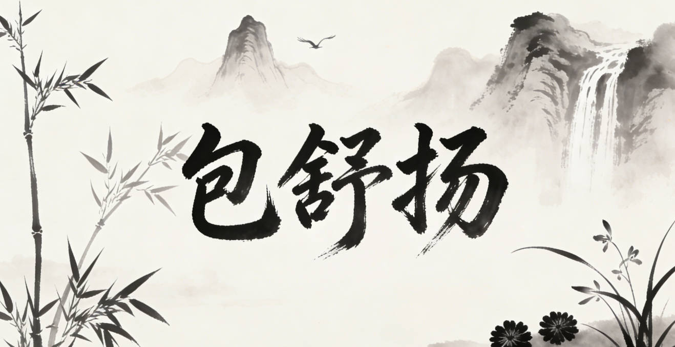 包舒扬，舒代表从容，扬代表进取