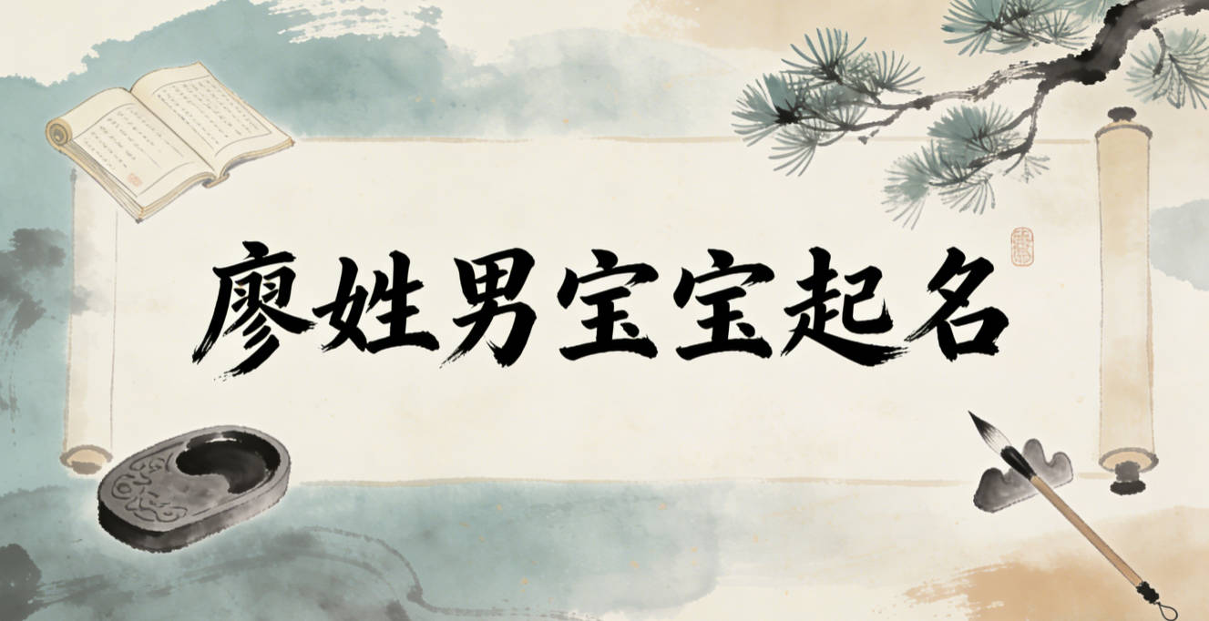 廖姓男宝宝起名顺口又大气