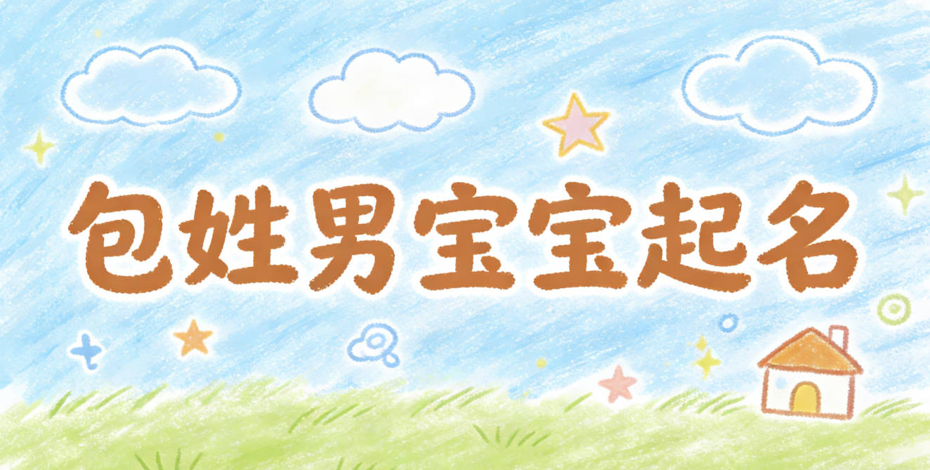 包姓男宝宝起名寓意未来有成就