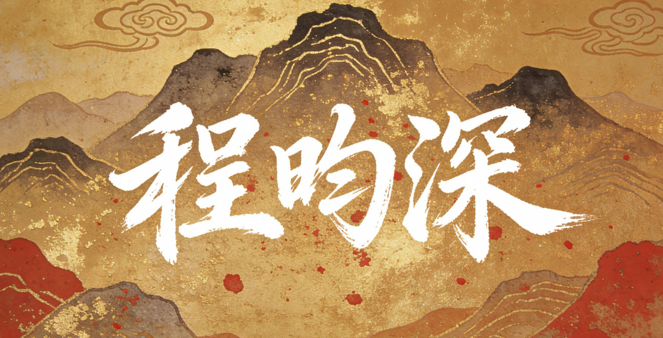 程昀深，昀是温暖的日光，深是渊博