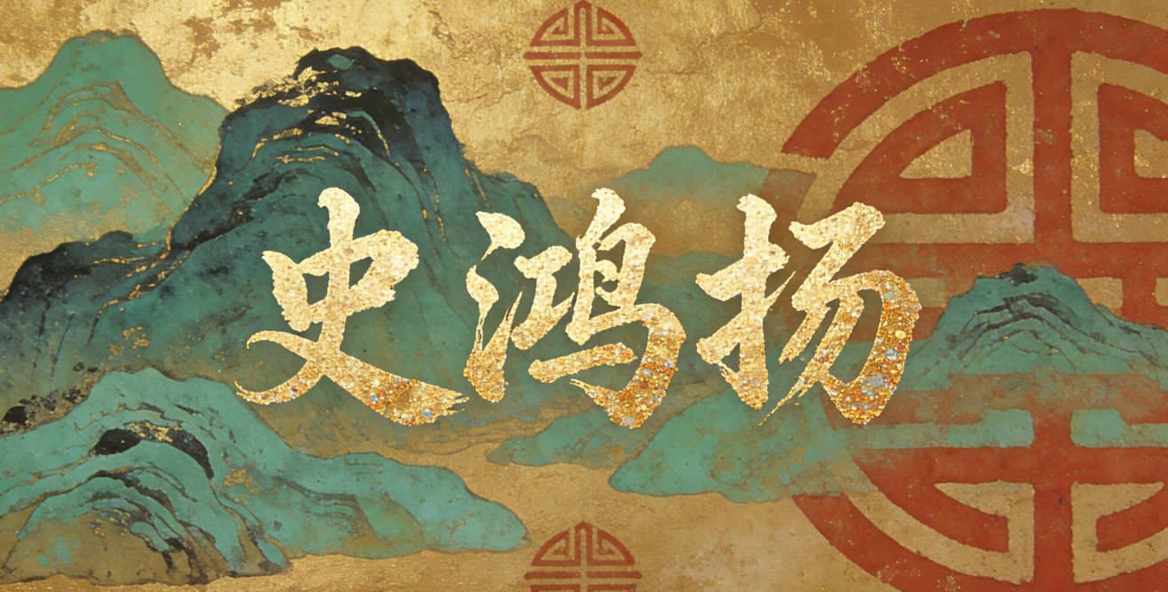 史鸿扬，鸿是志向远大，扬是积极向上