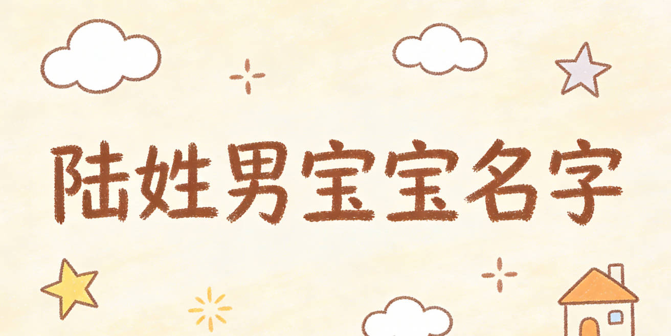 大气有格局的陆姓男宝宝名字