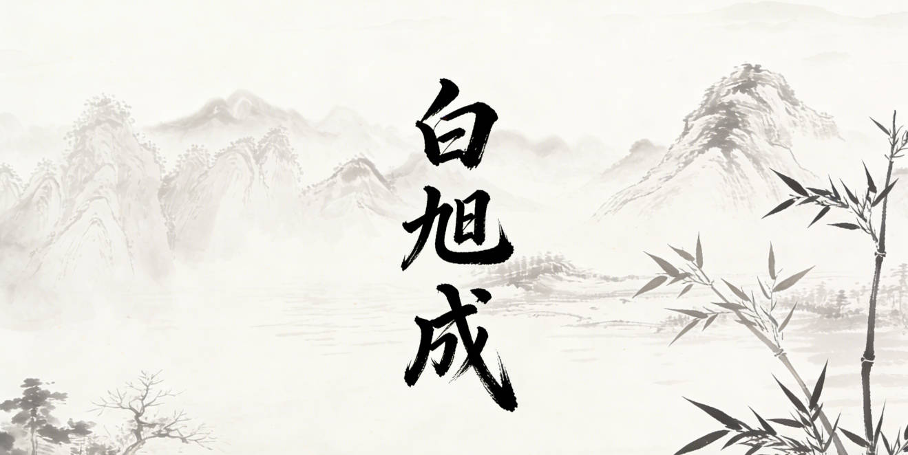 白旭成，旭是初升的太阳，象征着对世界的新生好奇，成代表在探索后获得的小成就，寓意孩子能带着好奇心去探索未知，在知识的海洋里不断成长