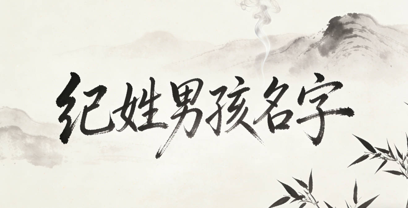 纪姓简单顺口的男孩名字