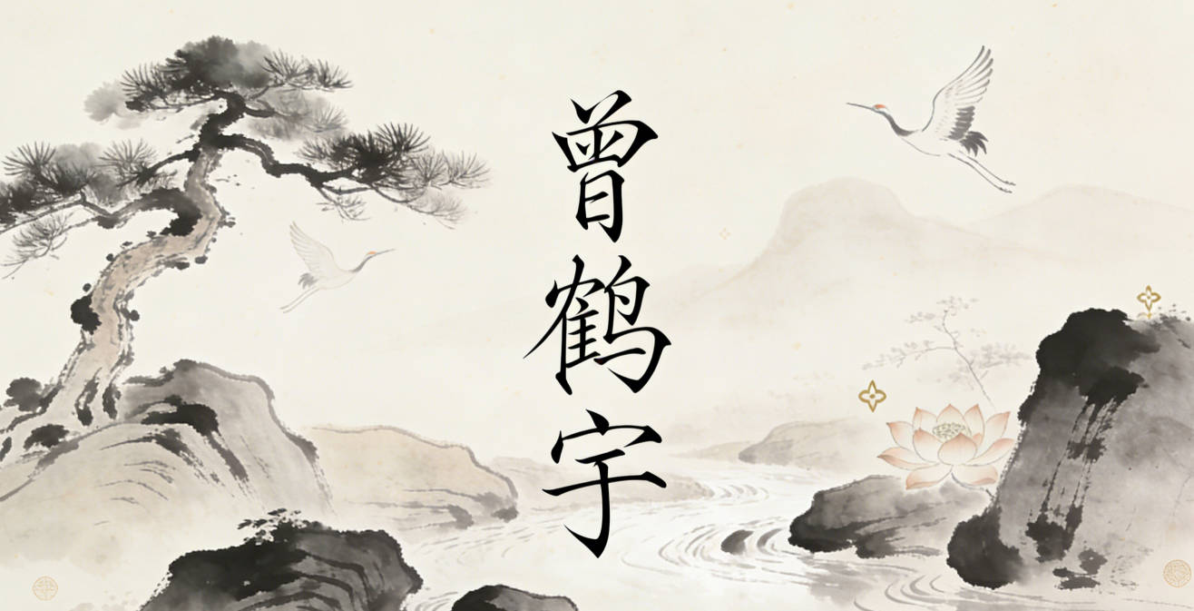 曾鹤宇，鹤是高洁意象，宇是广阔意象