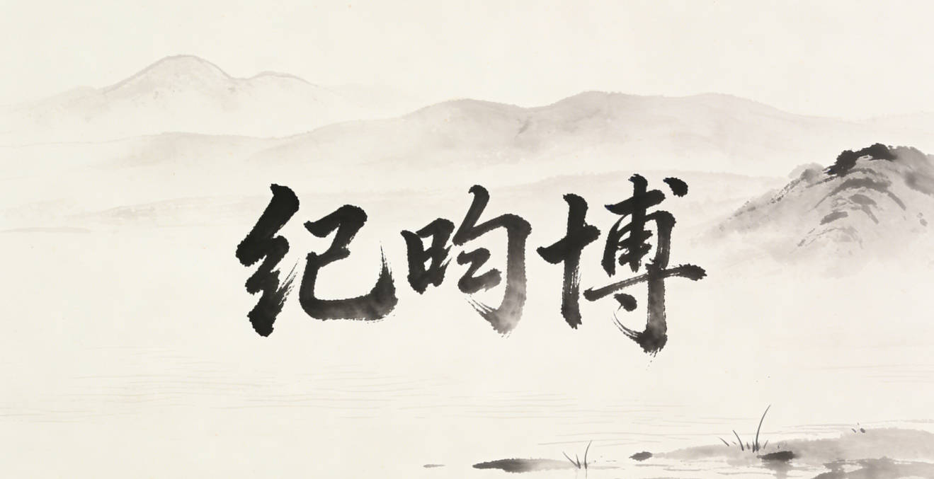 纪昀博，昀是日光普照，博是学识渊博