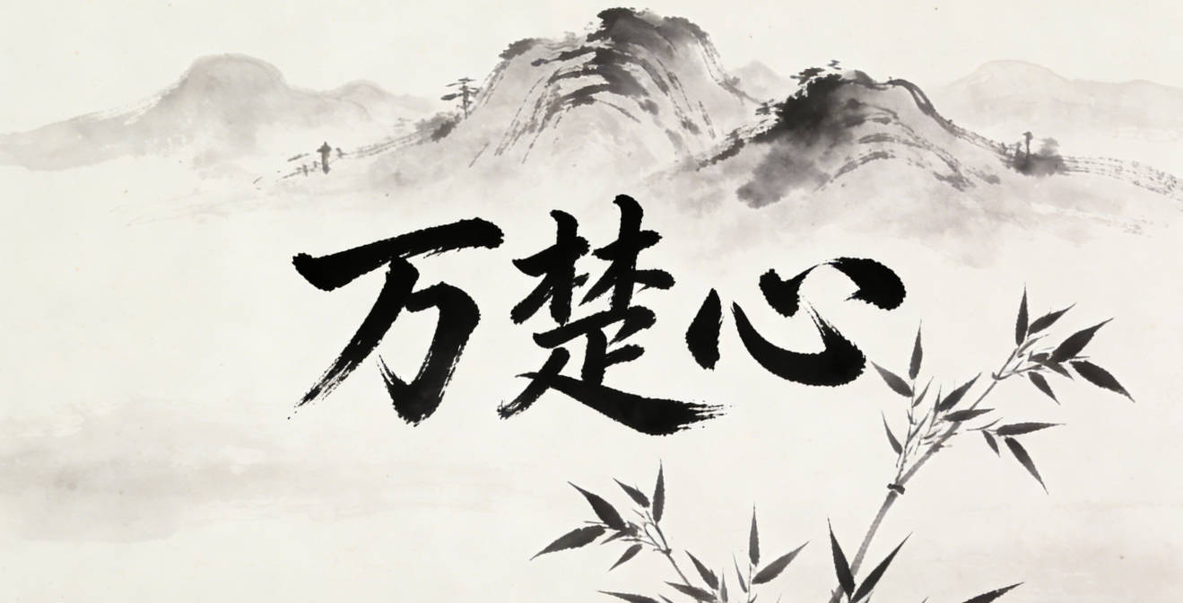 万楚心，楚代表清晰明事理，心代表善良仁爱