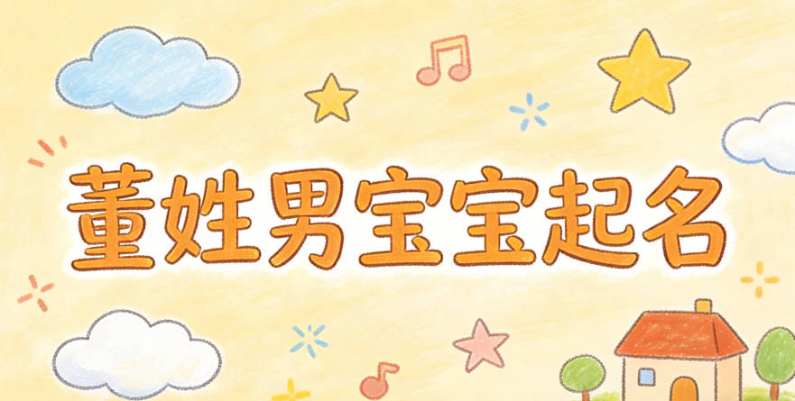 董姓男宝宝起名大气稳重