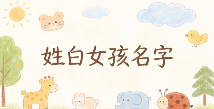 姓白女孩名字大全
