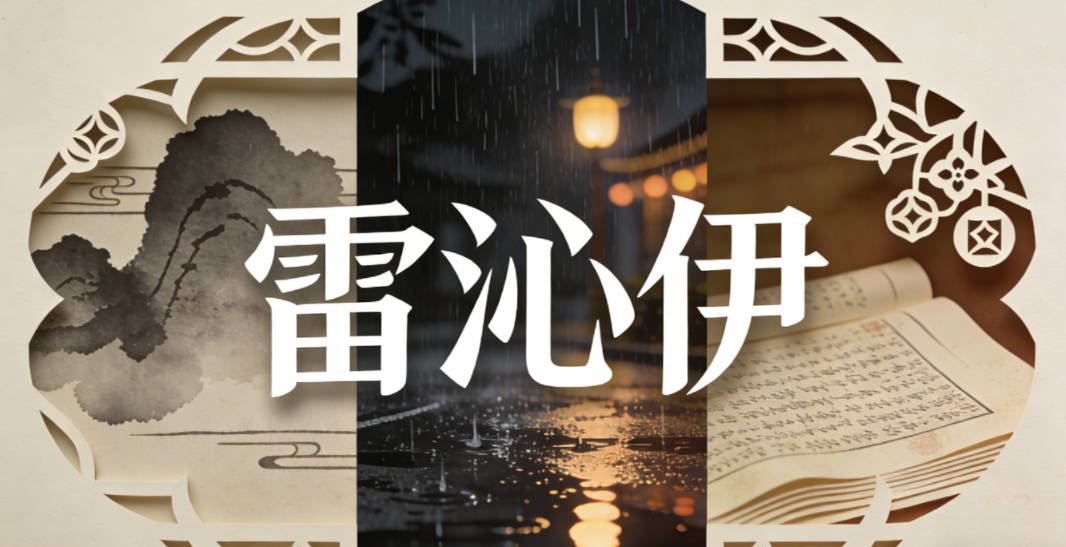 雷沁伊，沁有清新爽朗之意，伊表优雅温柔