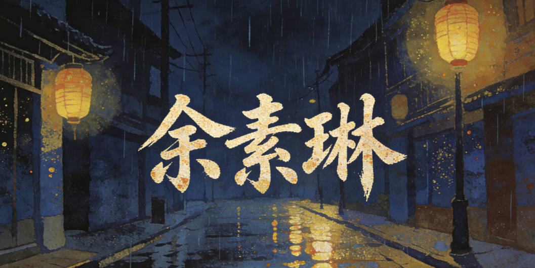 余素琳,素对应秋天的素雅,琳是美玉,象征纯洁美好