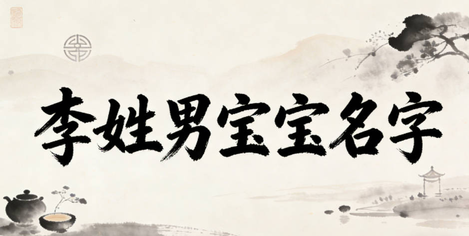 好听的李姓男宝宝名字大全