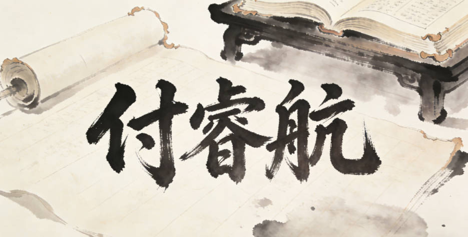 付睿航，睿是传统文化里的智慧，航是现代的进取