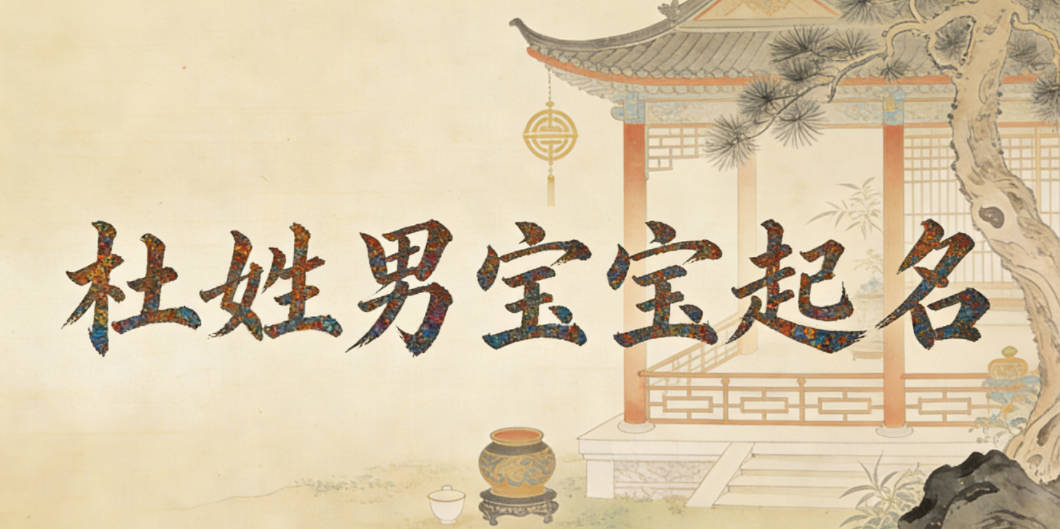 杜姓男宝宝起名好听又独特