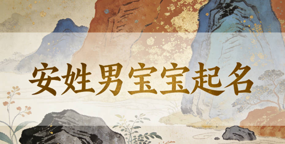 安姓男宝宝起名顺口又好听