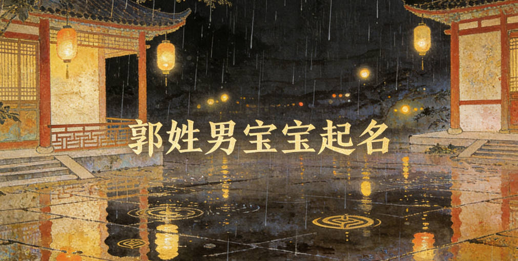 郭姓男宝宝起名顺口又大气