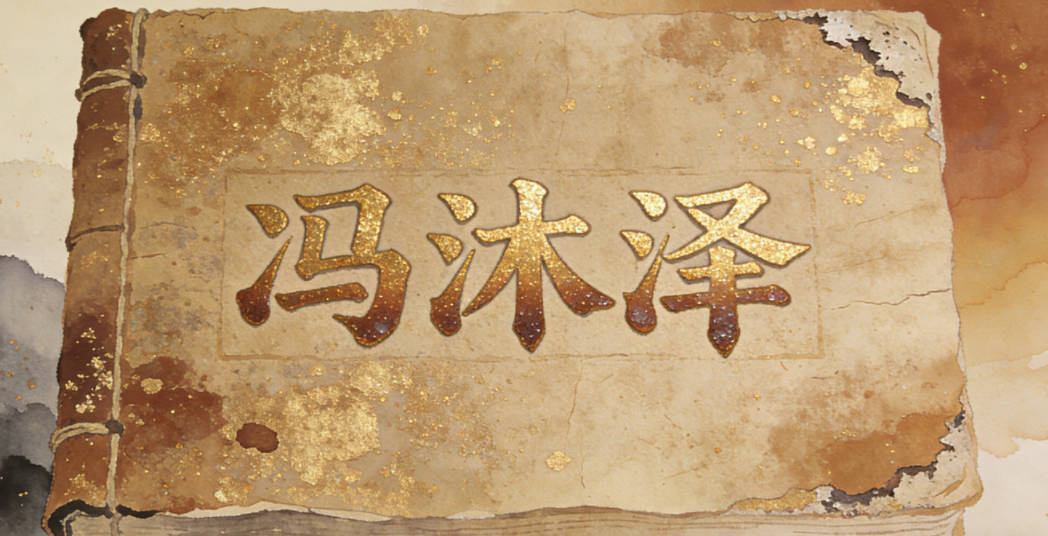 冯沐泽，沐是润泽的意思，泽是自然恩泽