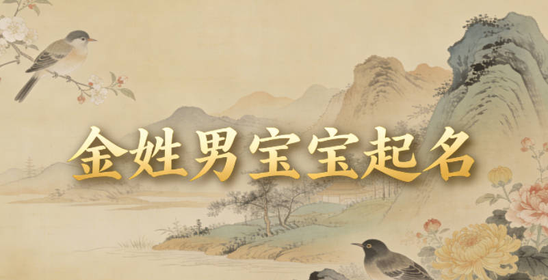 金姓男宝宝起名寓意未来有成就