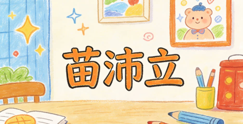 苗沛立，沛是充沛的实意，立是踏实立足的意思