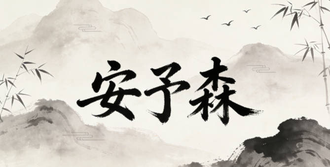 安予森,予是给予、奉献,森代表生机与包容