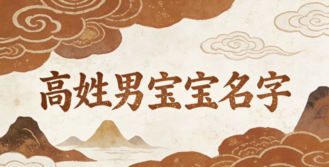 好听的高姓男宝宝名字大全