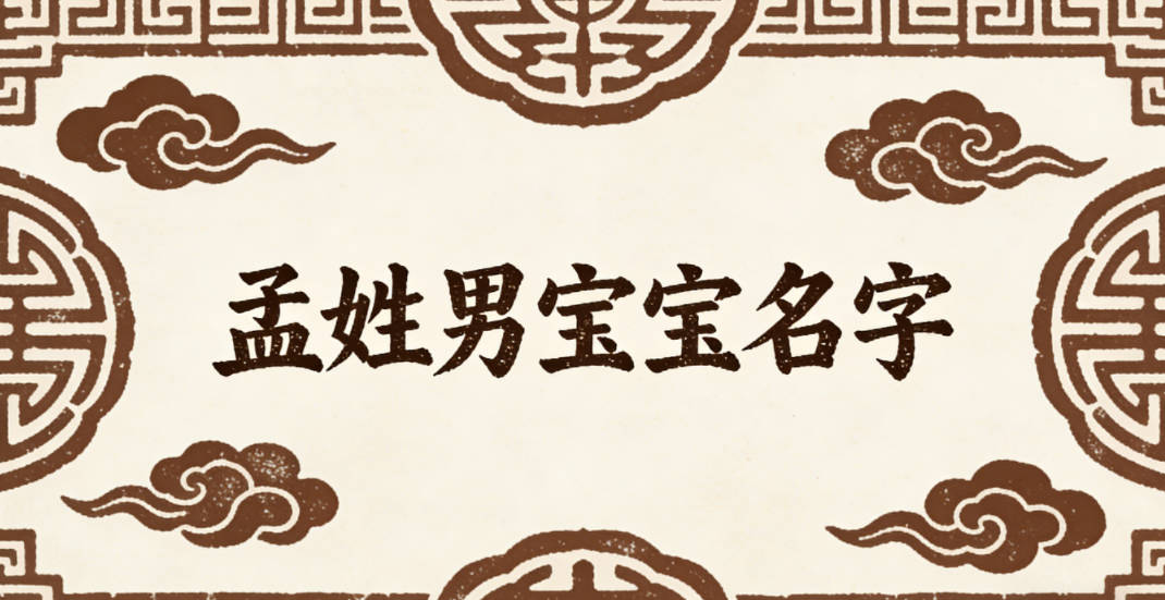 好听又顺口的孟姓男宝宝名字