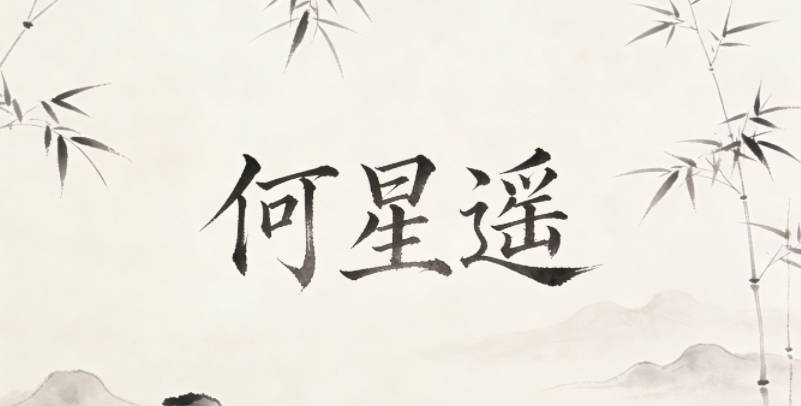 何星遥,星代表航天探索,遥代表宇宙的广阔