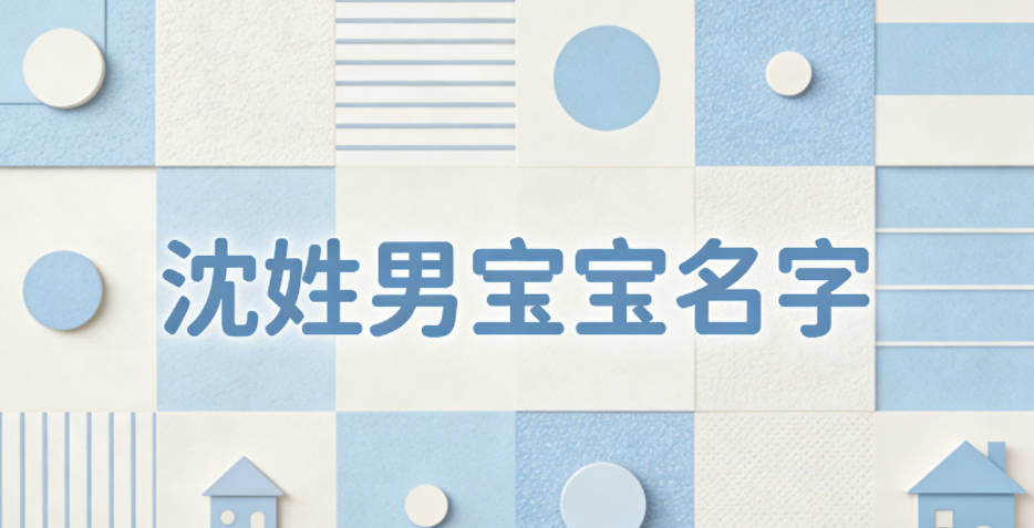 大气有格局的沈姓男宝宝名字