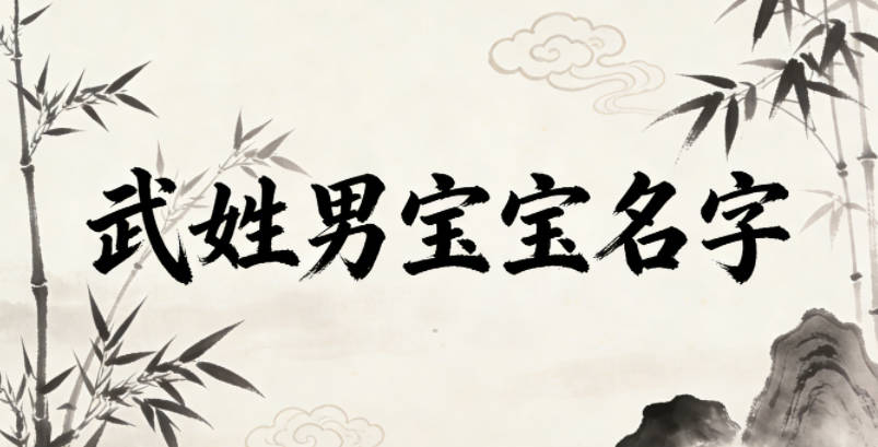 好听又好记的武姓男宝宝名字
