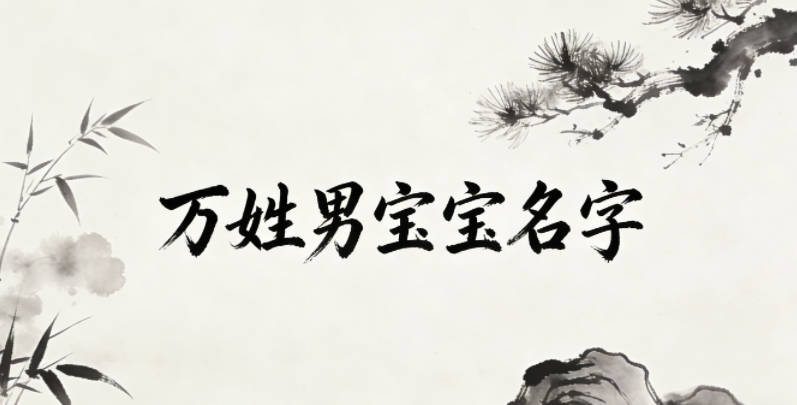 有寓意的万姓男宝宝名字大全