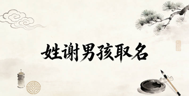 姓谢男孩取名避坑指南