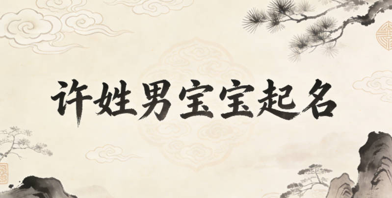 许姓男宝宝起名经典大气