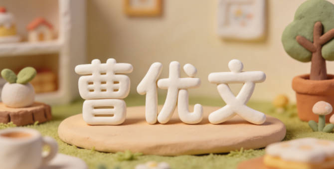 曹优文，优代表专业优秀、仁厚待人，文代表学识渊博