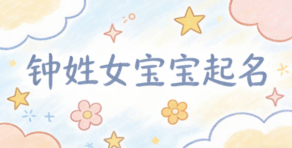 钟姓女宝宝起名顺口又好听