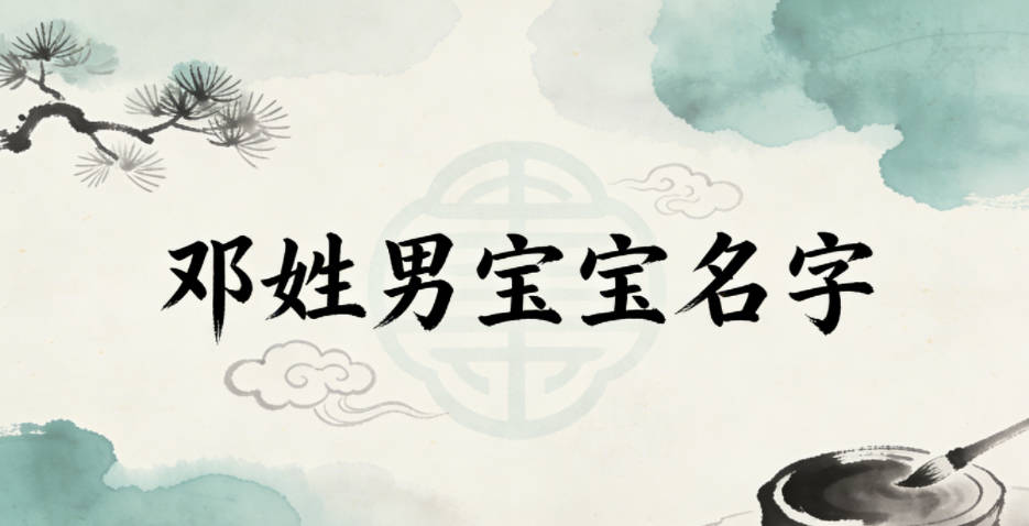 适合邓姓男宝宝的名字及含义