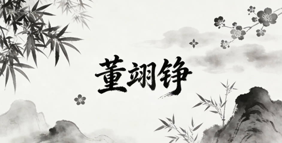 董翊铮，翊是辅助，铮是刚直