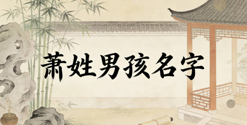 萧姓好听顺口的男孩名字