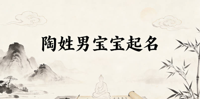 陶姓男宝宝起名顺口响亮