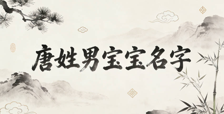 好听顺口的唐姓男宝宝名字推荐