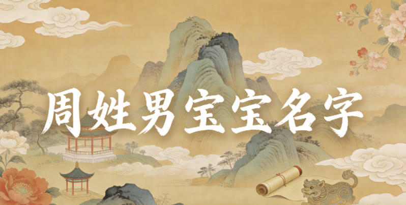 大气有格局的周姓男宝宝名字