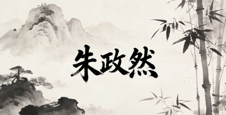 朱政然，政蕴含公正之意，然代表守信明事理