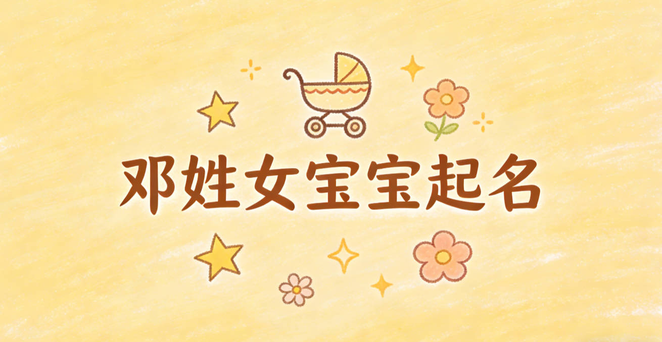 邓姓女宝宝起名独特新颖