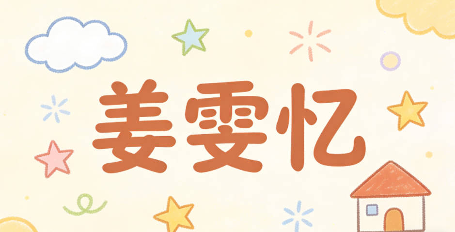 姜雯忆，既藏了爸爸的爱好，又温婉好听