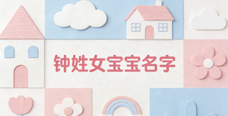 独特新颖的钟姓女宝宝名字推荐