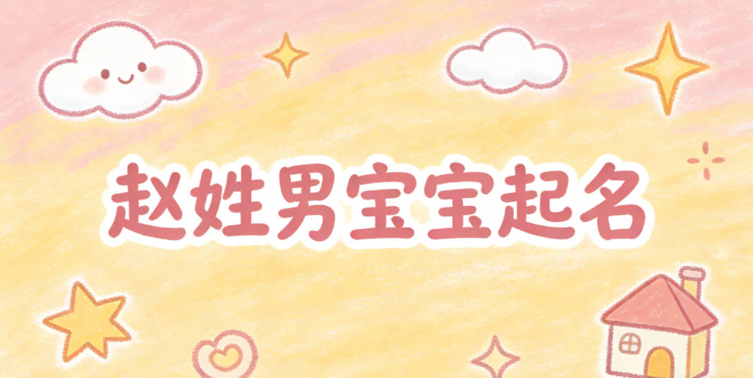 赵姓男宝宝起名大气稳重